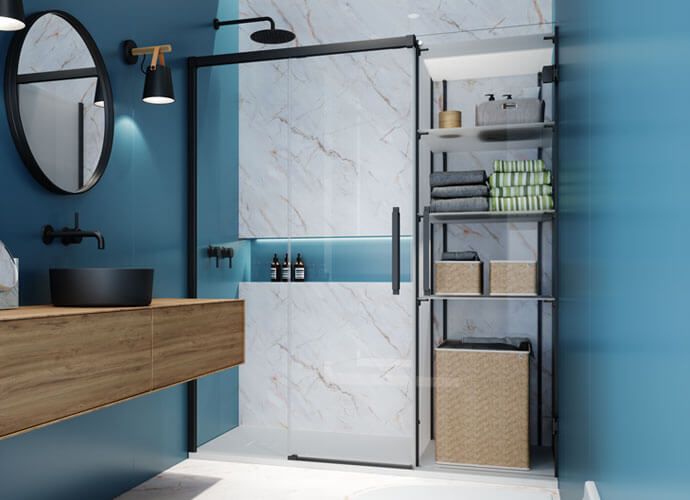 Imagen de baño mampara HIT de Profiltek