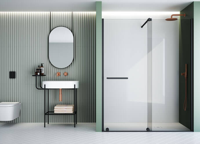 Imagen de mampara de baño frontal Vanity